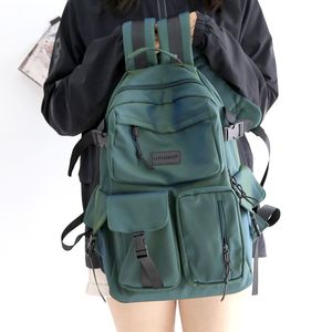 Okul Çantaları Renkli Vintage Sırt Çantası Erkek Kadınlar 15.6 inç Dizüstü Backpacks Bayanlar Omuz Okul Çantası Genç Kızlar Moda Kitap Çantaları 230324
