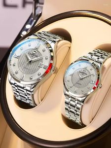 Avanadores de pulso 2023 Luxury Carnival Lover Watches Fashion Imper impermeável relógio mecânico automático para homens e mulheres amantes do casal