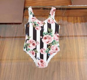 Baby Girl One Piece Badkläder Underkläder Summer Barn Baddräkt Beach Bikini Designer Kids Swim Bathing Suit Clothing