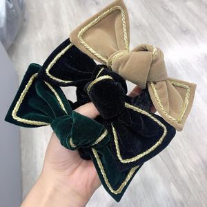 Saç Aksesuarları Kadife Bow Ties Japon Süper Ölümsüz Yaylar Saç Bandı Kadın Lüks Ropes Retro Fransızca Zarif Stil