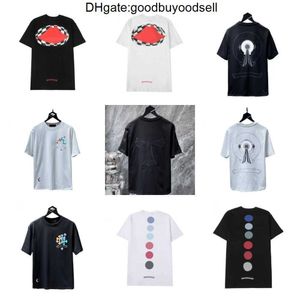 Luxusklassiker Herren T-Shirts Modedesigner Marke Rundhalsausschnitt Kurze Ärmel Tops T-Shirts CH Männer Frauen T-Shirts Pullover Lässig Hufeisen LTXT