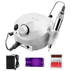 Nail Art Equipment 35000 20000 RPM Electric Drill Machine Mill Cutter Sets for Manicure Tips Pedicure File 230323