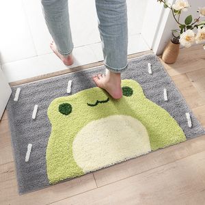 Sapo de carpete e urso Banho de banho TAP TAPELA Home Door Non Slip Absorvente capacho de fibra super macia 230324