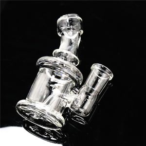 4 tum mini glas bong vattenrör med vattenpipa färgglada 14 mm kvinnliga handbägare återvinnare dab rigg bongs