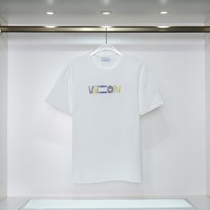 23SSメンズTシャツデザイナーTEES短袖夏のレジャーアンダーシャツ通気可能なプリントコート高品質の衣料卸売ラージェム-3XL