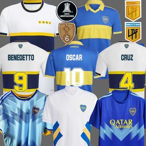 2023 CA BOCA Juniors Icon Collection voetbaltruien 22 23 CARLITOS RETRO MARADONA 2022 2023 Club Atletico Conmebol Libertadores voetbalhirt Men Sets Kids Uniform