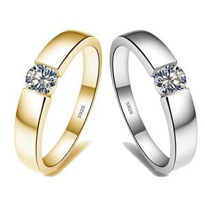 Anelli a fascia Choucong Solitaire rs Promise Ring 925 sterling Silver cz Stone Perfect Party Wedding Band Rings For Women Men Bijou Jewelry AA230529