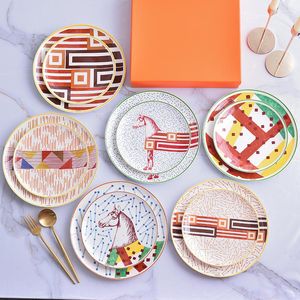 Teller, hochwertiges, exquisites 25,4 cm großes Bone China-Tablett, Kaffeetasse, englischer Nachmittagstee, Herz-Set, passende Tasse und Teller in Geschenkbox