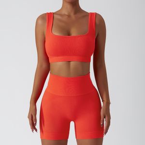 Yoga Outfits Seamless Women's Tracksuit Yoga Set Sports Bra Sports Shorts Fitness Wear Outfit 2 Piece Gym Clothes Yoga Sets Workout Suits 230323