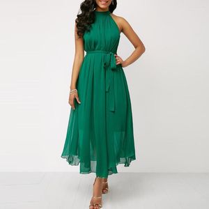 Casual Dresses Summer Dress Women 2023 Sexy Off Shoulder Chiffon Long Party Vestidos Plus Size Slim Maxi with Belt 5xl