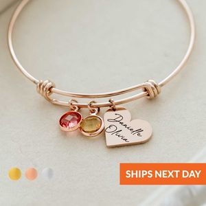 Catena a maglie Bracciale personalizzato Birthstone Mama Heart Charm Famiglia Pietre Nomi Bracciale Nonna Regali di compleanno personalizzati per mamma Madre Z0324