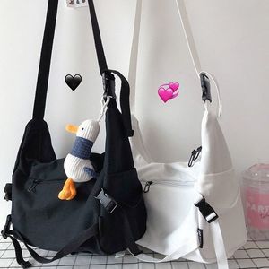 Torby w talii kobiety proste torby crossbody urocze swobodne torby na ramię w torbie na ramię Woman Kobiety Płótno przekątne torebki szkolne 230324