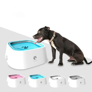 Tigelas de cachorro portátil Pet Dog Flutuating Water Drinker não molhado Splash água tigela de gato e não aspersor de água dispensadora de água