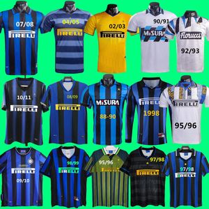 MILITO SNEIJDER ZANETTI Maglia da calcio retrò Calcio 88 90 91 92 93 95 96 97 98 99 10 11 01 02 03 04 05 07 08 09 2010 Baggio ADRIANO MILAN BATISTUTA Divise Inters Zamorano