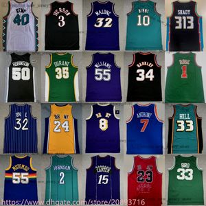 1996 All-Stars Basketbol Forması Klasik Retro Charles Barkley Shawn Kemp David Robinson Hakeem Olajuwon Forma Jerseys Retro Garnett Anthony Frazier Bernard Ewing