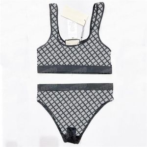 Mesh-Buchstaben-Badebekleidung, bestickt, sexy Unterwäsche, Damen-Bustiers, BH-Slip-Set, dünn, atmungsaktiv, durchsichtige Dessous