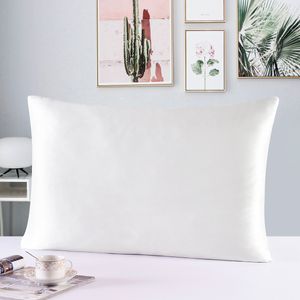 Pillow Case 100% Nature Mulberry Silk Pillowcase Zipper Pillowcases Pillow Case For Healthy Standard Queen King Multicolor 230324