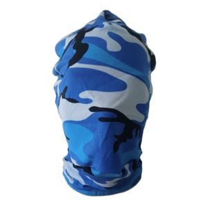 Костюмированные аксессуары синий камуфляж Хэллоуин Маски косплей костюмы Spandex Полная маска для взрослых унисекс Zentai Costumes Accessories Accessories