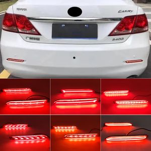 Lâmpada led refletor para para-choque traseiro de carro, para toyota rav4 camry reiz mark x wish sienna innova lexus isf gx470 rx300 luz de freio traseira