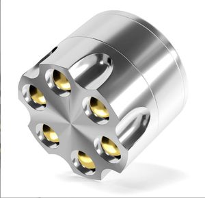 Smoking Pipes Bullet clip temperamatite 30MM tripla smerigliatrice per proiettili in lega di zinco tripla