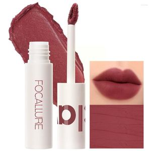 Lucidalabbra 17 colori Nude Rossetto al cioccolato opaco Cosmetici impermeabili Smalto rosso duraturo Velluto lungo Tinta Donna H6C7