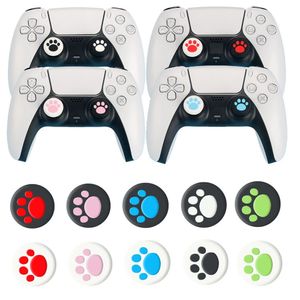 Cat Claw-Stil Silikon-Analog-Daumen-Stick-Abdeckungsgriffe für PS5 PS4 PS3 XBOX ONE 360 Switch Pro Controller Joystick-Kappen Hohe Qualität SCHNELLER VERSAND