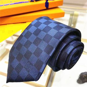 Luxury New Designer Men's Letter 100% Tie Silk Necktie black blue Aldult Jacquard Party Wedding Business Woven Fashion Design Hawaii Neck Ties With box 1122