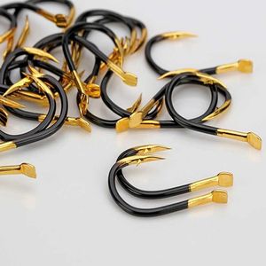 Fishing Hooks 30pcs/lot Fishing Hook Single Fishhook Supplies Lures Carp Fishing Tackle Barbed Colored Tungsten Alloy Fishing Accessories P230317