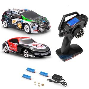 RC Robot Wltoys K989 K969 284131 4WD 1 28 Con telecomando LCD di aggiornamento Zanzara da corsa ad alta velocità 2 4GHz Off Road RTR Rally Drift Car 230323