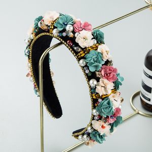 Bandas da cabeça Luxury Diamond Flower Flow Fashion Hair Accessories