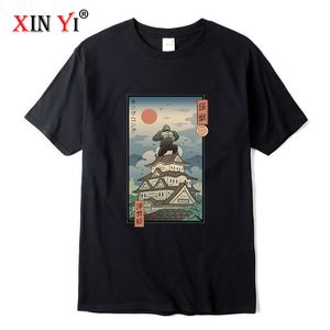 Mens TShirts XIN YI Tshirt High Quality100%cotton Funny orangutan printing Summer anime casual cool loose oneck men tshirt male tops 230322