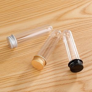 30ml transparent cylindrical pet tube Empty bottle mask powder paste capsule candy stationery plastic bottles cosmetic package Jar 1oz