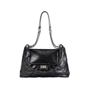 Cowhide Handbag Ladies Ringerチェーンバッグシンプルな大容量さまようバッグ