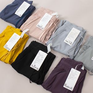 Damen-Yogahose, lockere Jogginghose mit hoher Taille, lässige Workout-Fitnesshose mit Taschen, hohe Elastizität, Trainings-Leggings für Damen