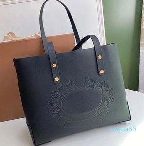 Designer-Lederhandtasche, Tragetasche, großes Fassungsvermögen, Tasche, Umhängetaschen, echtes Leder, innen kariert, geprägtes Abzeichen, Reißverschluss, Innentasche 35 cm