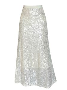 Женские юбки Русалочка с блестками высокая талия Slim A-Line Midi Long Skirt Smlxl