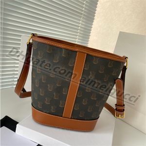 Designer bags Real Leather Bag Women's Men's Logo Bucket bag Luxury Handbag Designer Fashion Channel Plain Pattern Fashion Shoulder Bags purse