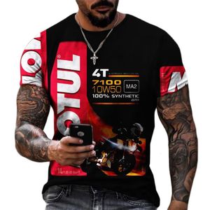 Mens Camisetas Vintage Castrol T para Homens 3D Impressão de Óleo Manga Curta Tops Street Crew Neck Camisetas Oversized Tee Homem Roupas 230324