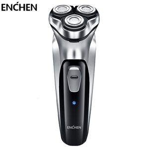 Electric Shavers ENCHEN BlackStone Electric Face Shaver Razor for Men 3D Floating Blade Washable USB Rechargeable Shaving Beard Machine 230324