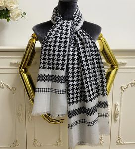 Women039s Long Scarves Scarf 100 Cashmere Material Thin and Soft Grey Print Letters Patten Size 190cm 100cm2604985