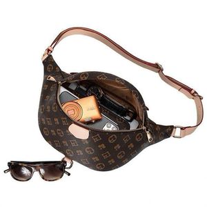 Top Quality Newest style Bumbag Cross Body Designer Shoulder Bag Brown flower Leather Luxury Waist Bags Temperament Fanny Pack Bum Waist pocket