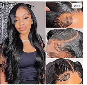 Wig Lace Hot Saling Moda feminina Black Front Lace Split Wave Long Hair Curly Hapendwear230323