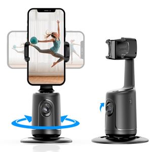 Selfie Monopods Auto Tracking Phone Holder Auto Face Tracking 360 Rotation Fast Face Object Tracking Cameraman Robot 230324