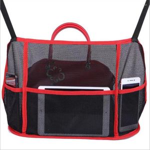 Storage Bags 2023 Large Capacity Car Seat Bag Net Pocket Handbag Holder Organizer Pet Barrier Dog Pouch Between Back Seats