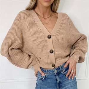 Women's Knits Tees F98YT Women Cardigan Winter Cashmere Sweater Long Sleeve button Woman's 230324