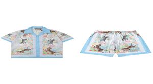 Luxury Designer Men039s Tshirts Mash Tiger Bowling Tshirt Hawaii Floral Leisure Silk Shirt Mens Slim Short Sleeve Formal A6972096
