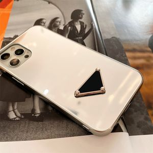 Designer-Telefonhülle 2023 Spiegel-Fallschutzabdeckung für iPhone 14 Pro Max 13 Pro 12pro 11 14plus Xsmax Xs X 7p 8 Triangle Phone Shell