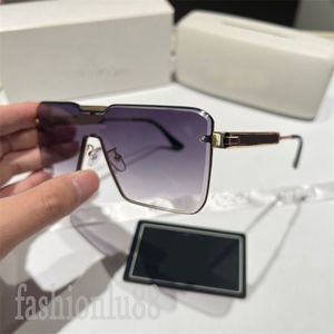 Designer-Sonnenbrille für Herren, polarisiert, übergroß, Schild, Lunette de Soleil, UV-Schutz, allmähliche Farbänderung, Luxus-Sonnenbrille, High-End-Zubehör, PJ070 C23