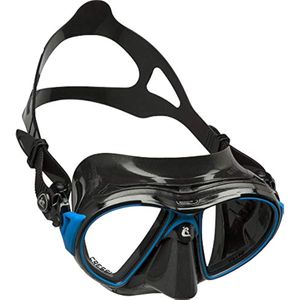 더 하향 가시성 공기와 눈 진화를위한 경사 눈물 방울 렌즈가있는 Cressi Scuba 다이빙 마스크