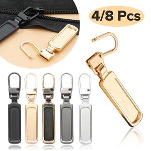 Arts and Crafts 8/4Pcs Metal Detachable Zipper Pull Replacement Zipper Slider Puller Repair Kit for Clothes DIY Sewing Bags Jacket Pants Jeans